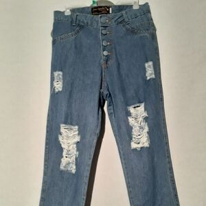 Puro Capricho High Rise Jean's Size 42-US 26 100% Algodon Made in Brazil